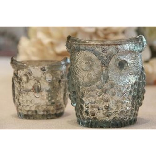 Antique Owl Tea light holders