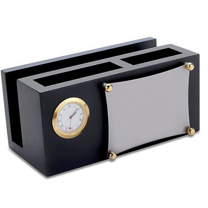 Corporate Clock N Pen Stand