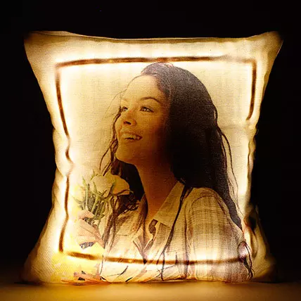 Personalized LED Cushion Yellow