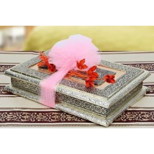 Metallic Dryfruit Box