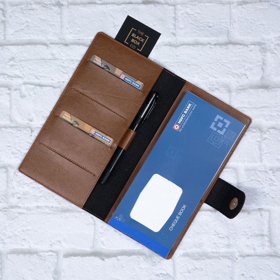 PERSONALIZED CHEQUE BOOK COVER