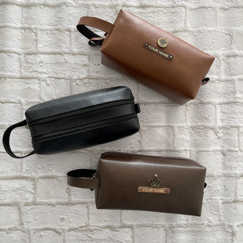 1 PERSONALIZED DOUBLE ZIP POUCH