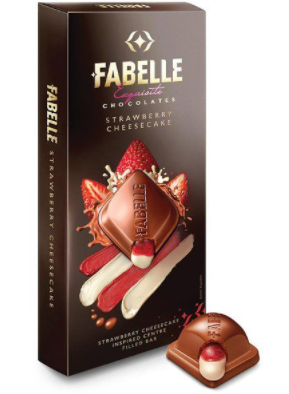 Fabelle Strawberry Cheesecake Bar, 134gm