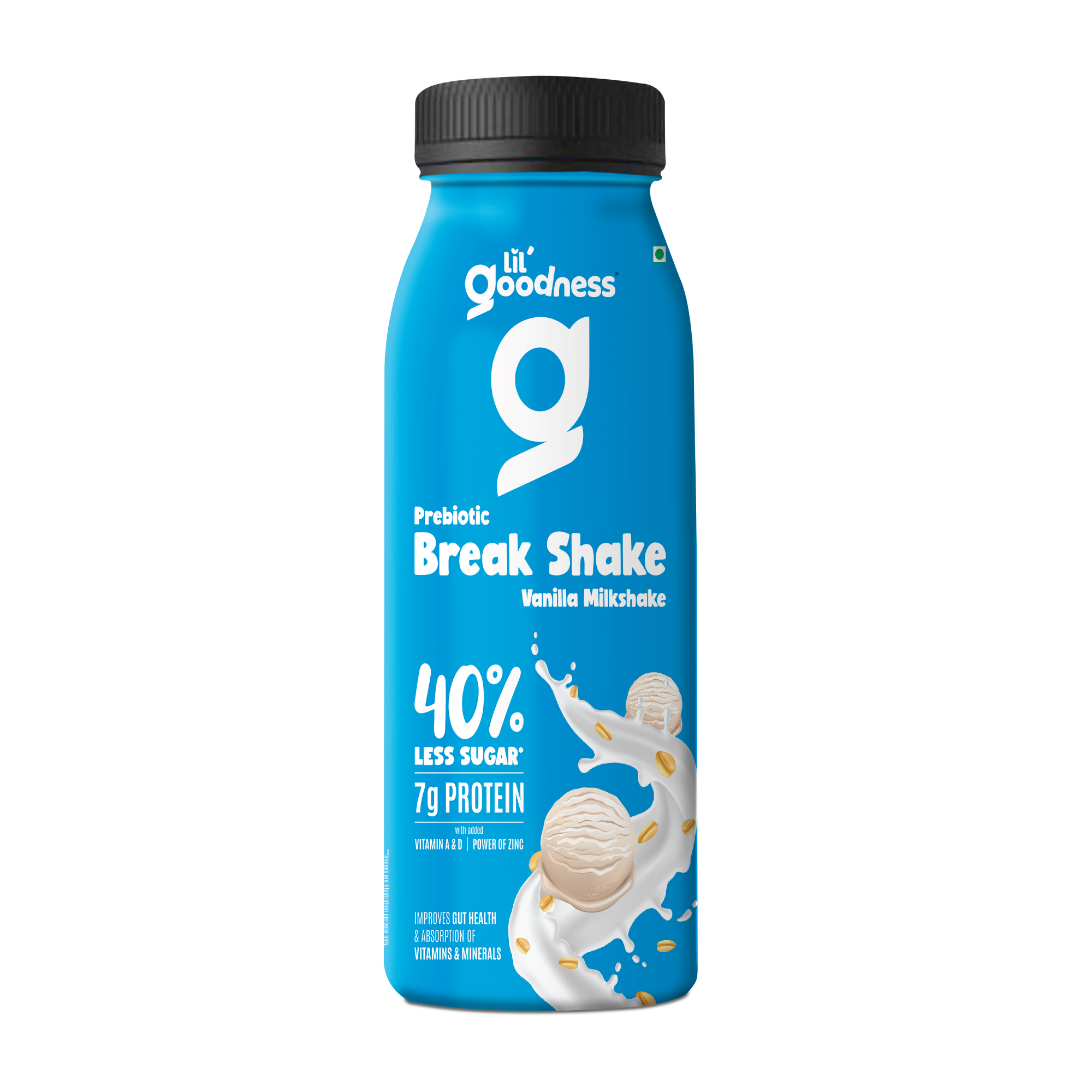Lil Goodness Breakshake Prebiotic Milkshake Vanila 200g