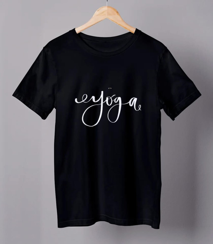 YOGA LOGO HALF SLEEVE MEN’S T-SHIRT