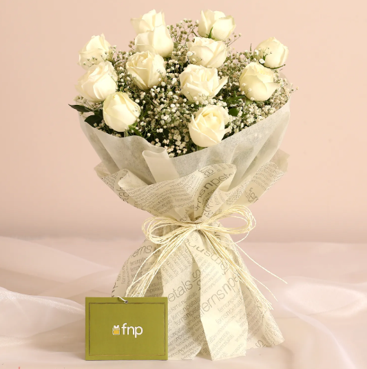 Wrapped In Elegance Roses Bouquet
