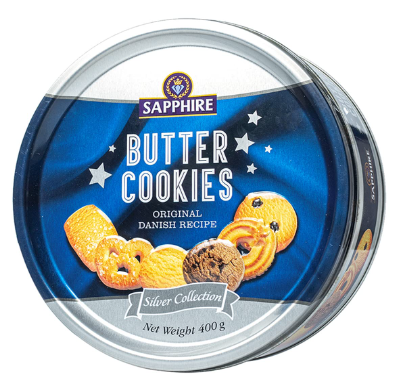 Sapphire Butter Cookies Silver Collection