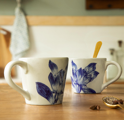 Magnolia Coffee Mug Set of 2