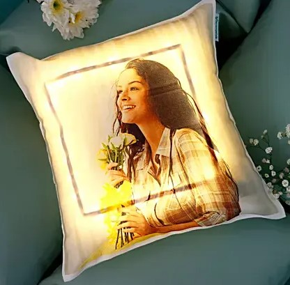 Personalized Cool Yellow LED Cushion