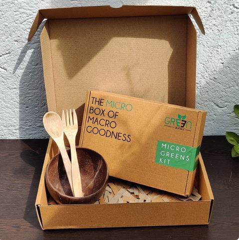 Upcycled Coconut Bowl & Bamboo Cutlery Gift Set