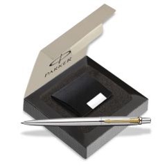 Parker Jotter Stainless Steel Ball Pen with Card Holder